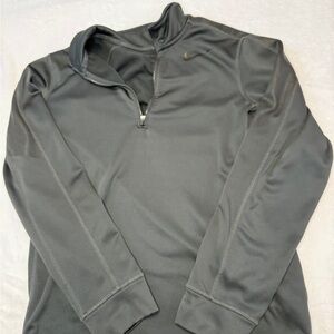 Nike Gray Quarter-Zip Pullover Size S
